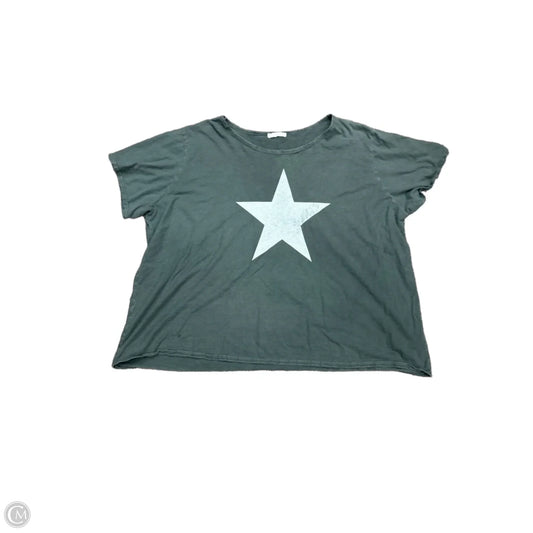 Top Short Sleeve By Clothes Mentor In Grey, Size: M