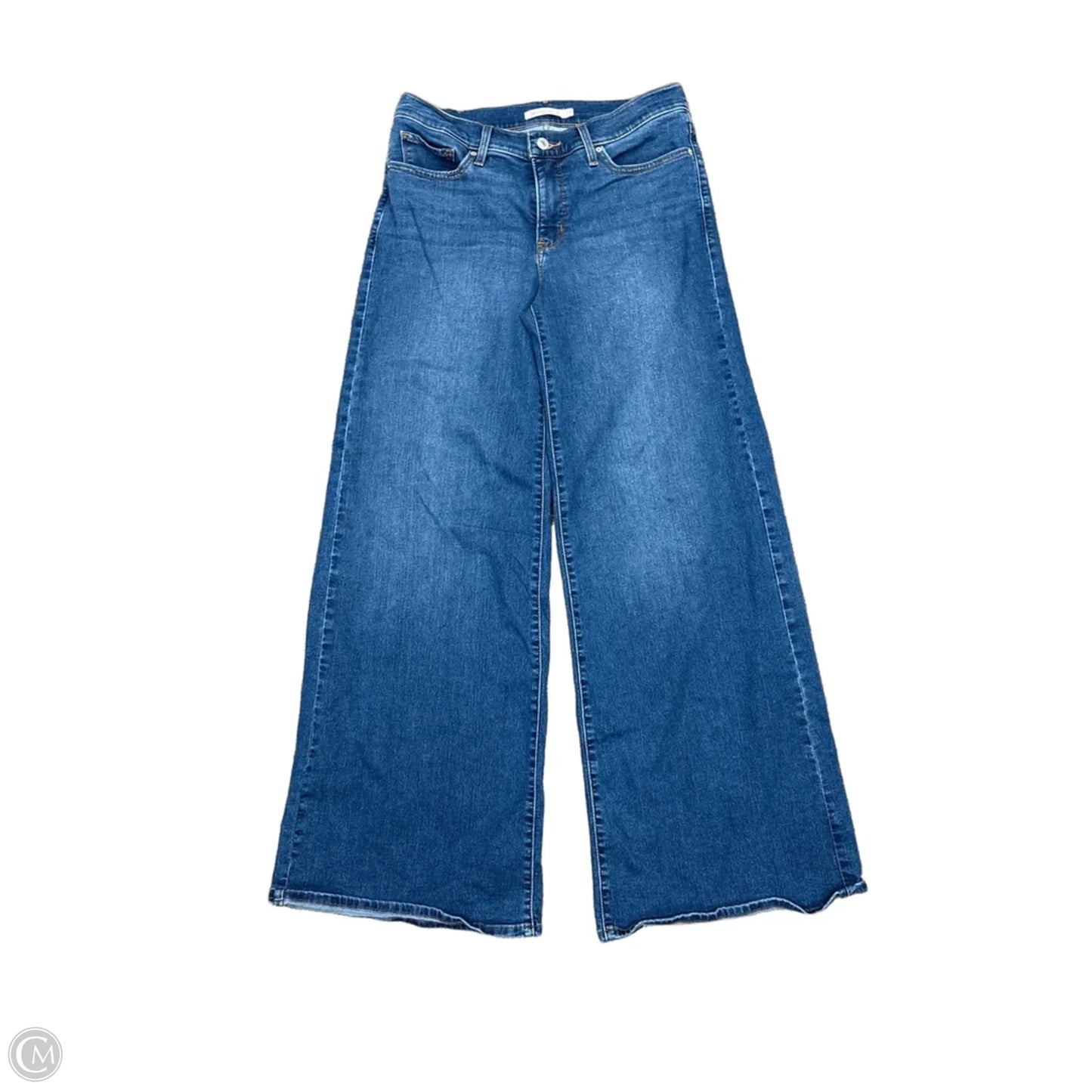 Jeans Wide Leg By Levis In Blue, Size: 8