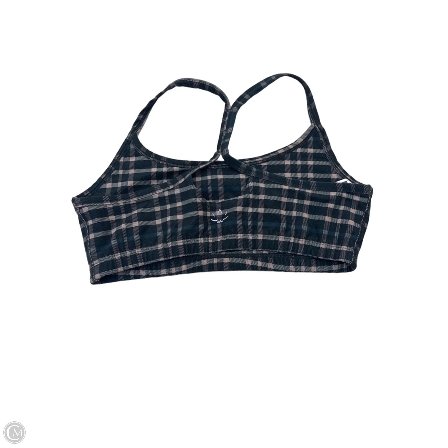 Athletic Bra By Beyond Yoga In Plaid Pattern, Size: L