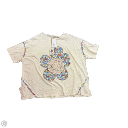 Top Short Sleeve By Easel In Multi-colored, Size: M