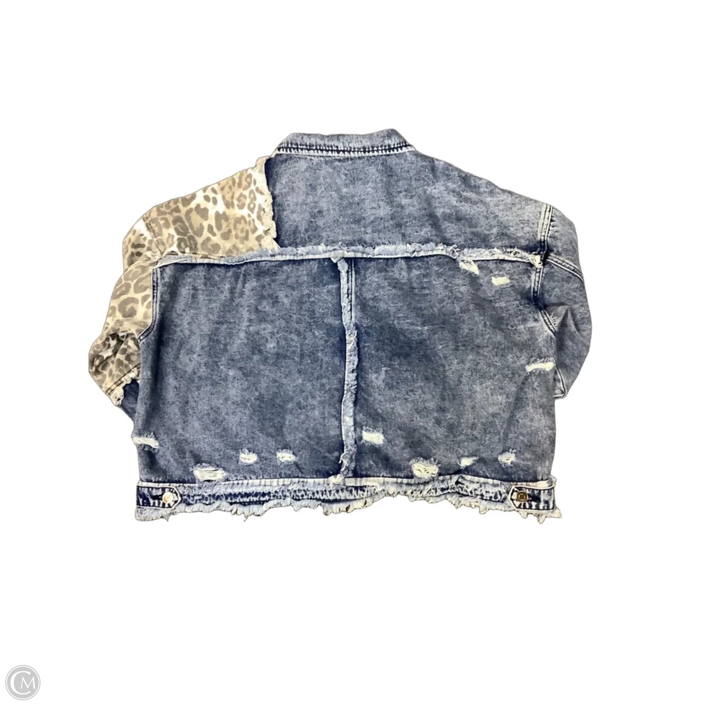 Jacket Denim By Oli & Hali In Animal Print, Size: L