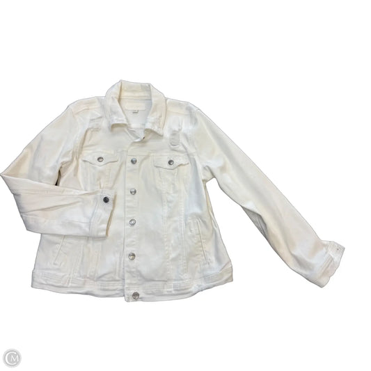 Jacket Denim By Maurices In White, Size: Xxl