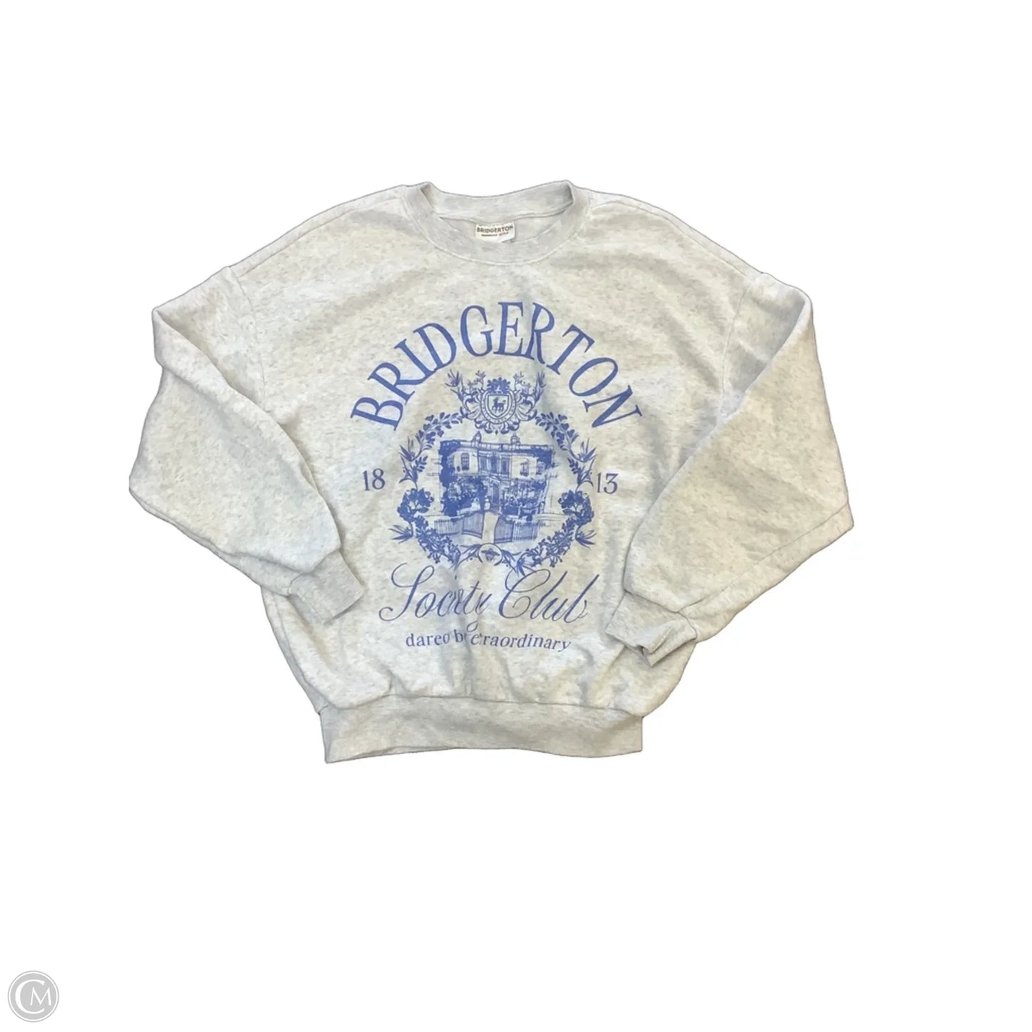 Sweatshirt Crewneck By Clothes Mentor In Grey, Size: Xxs