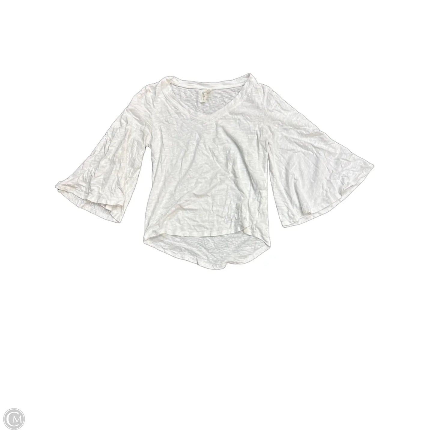 Top 3/4 Sleeve By Meadow Rue In White, Size: Xs