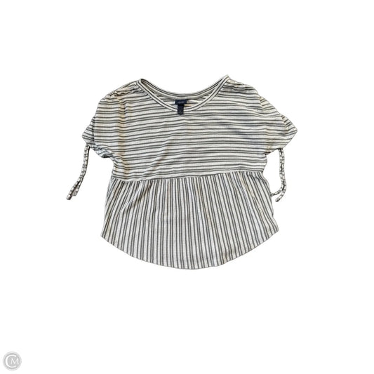 Top Short Sleeve By Daytrip In Green & White, Size: S