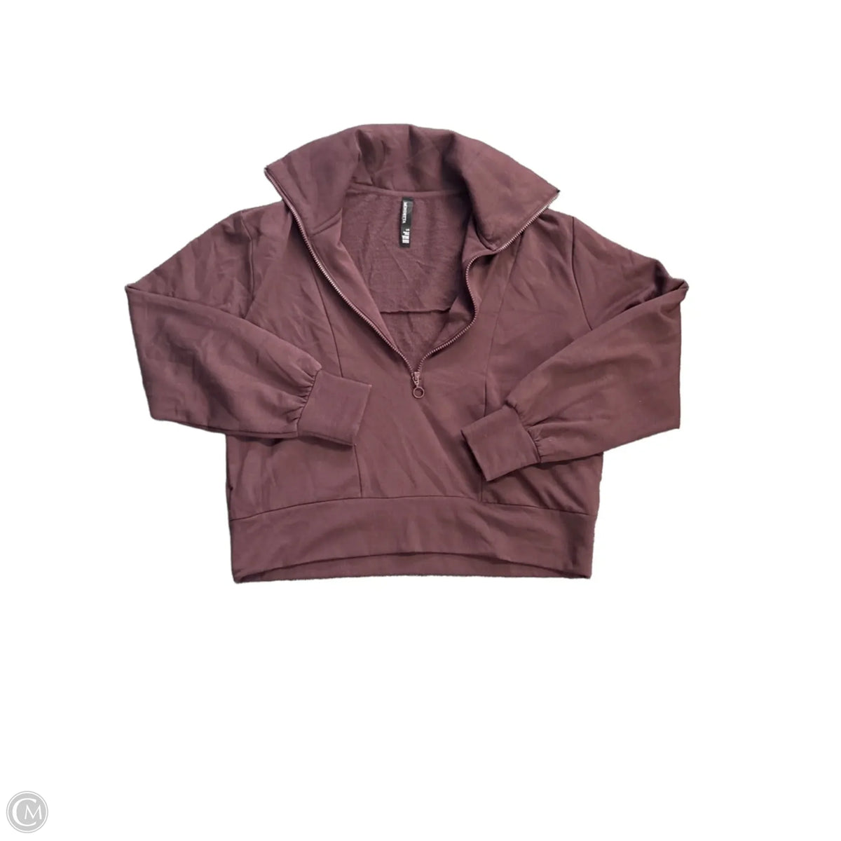Sweatshirt Collar By Mondetta In Brown, Size: L
