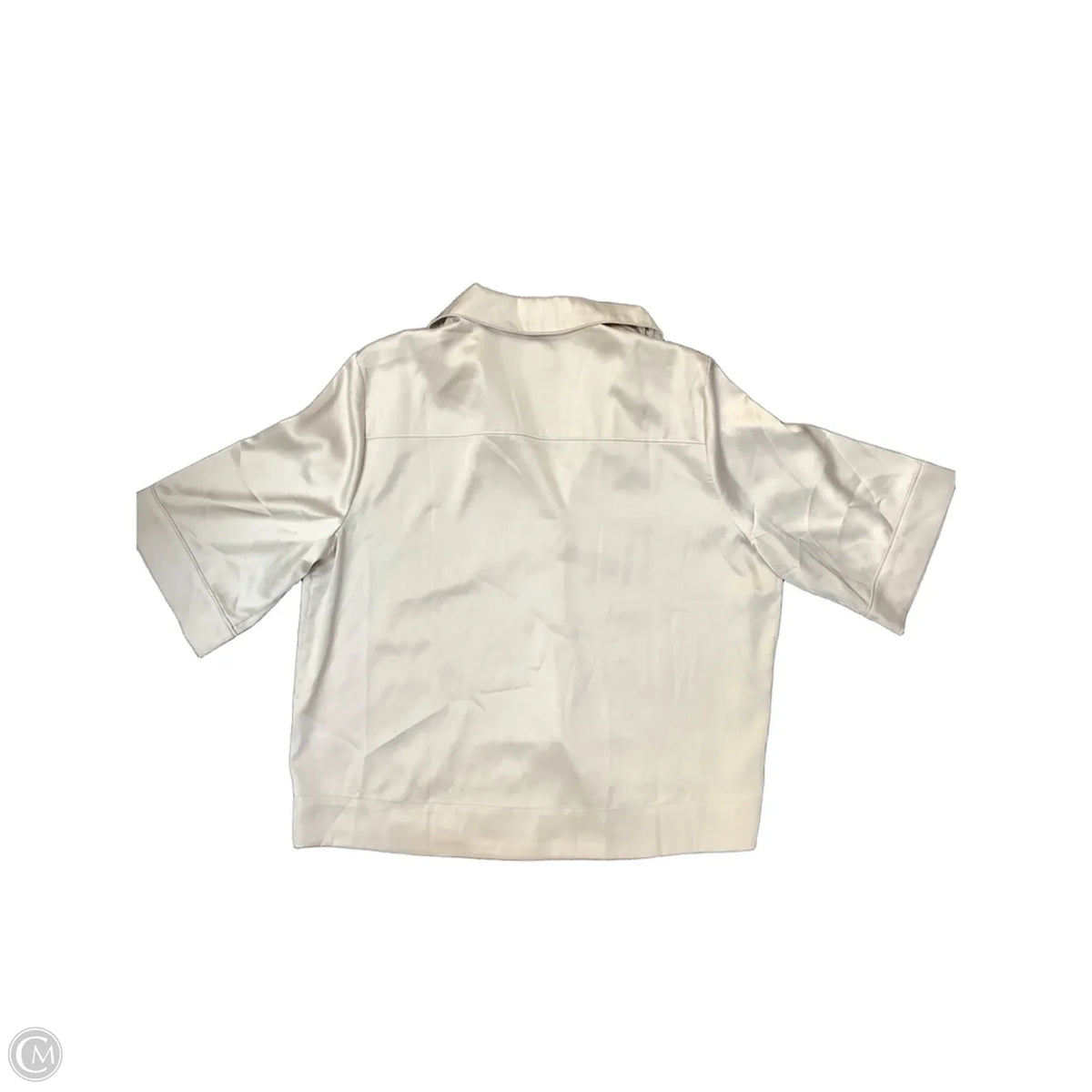 Top Short Sleeve By Evereve In Grey, Size: S