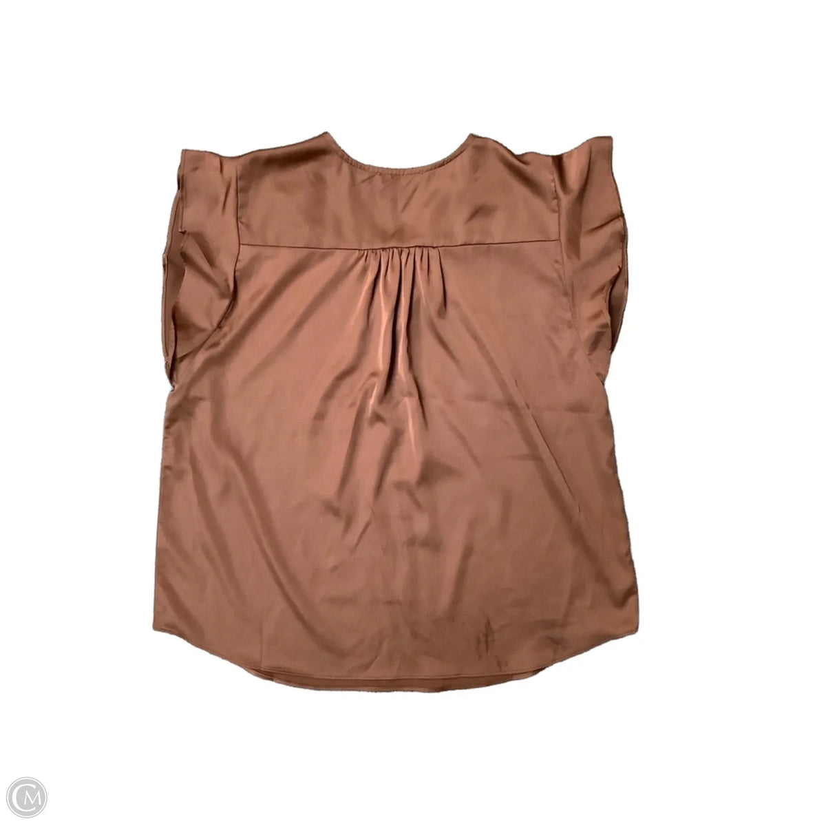 Top Short Sleeve By Eesome In Brown, Size: M