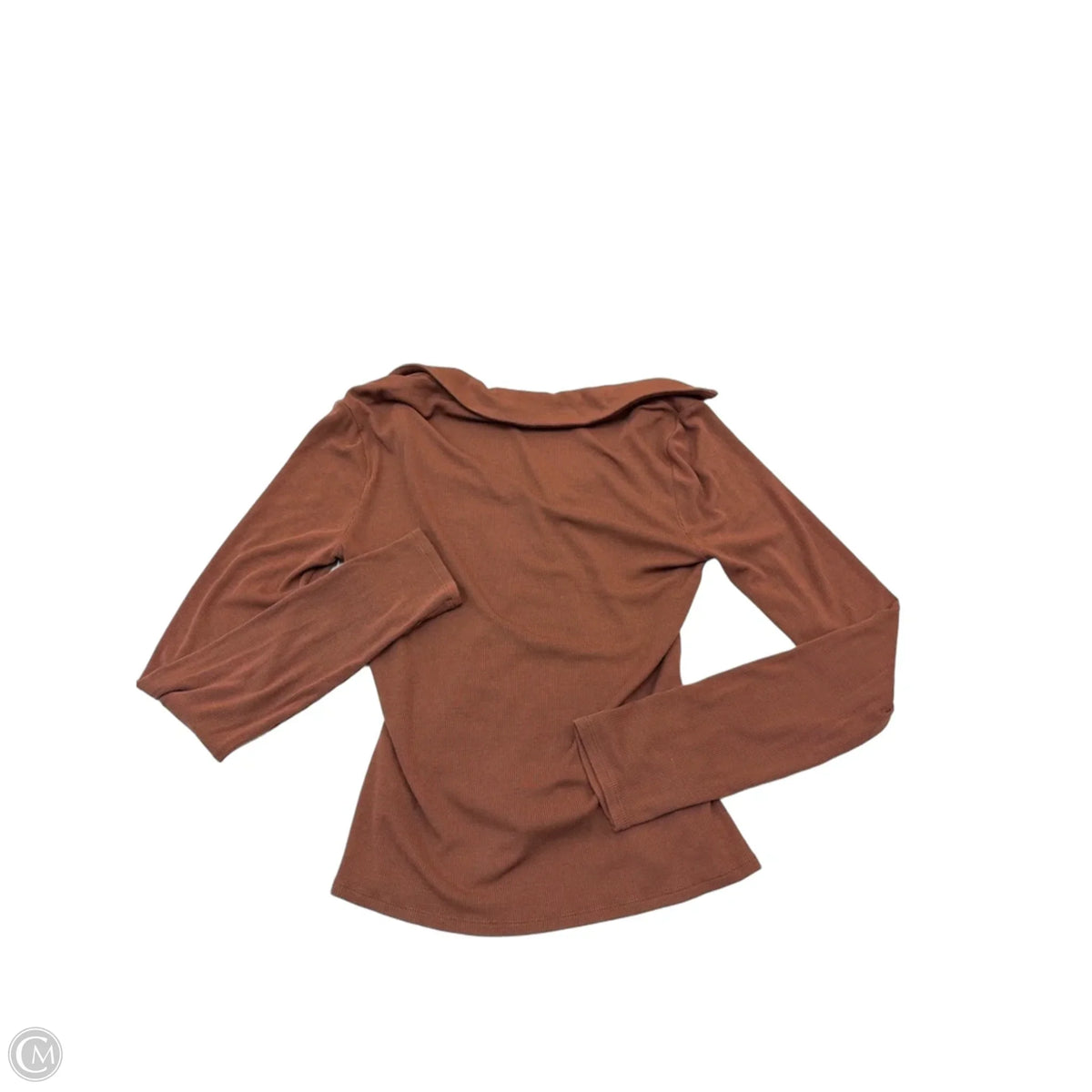Top Long Sleeve By Paige In Brown, Size: M