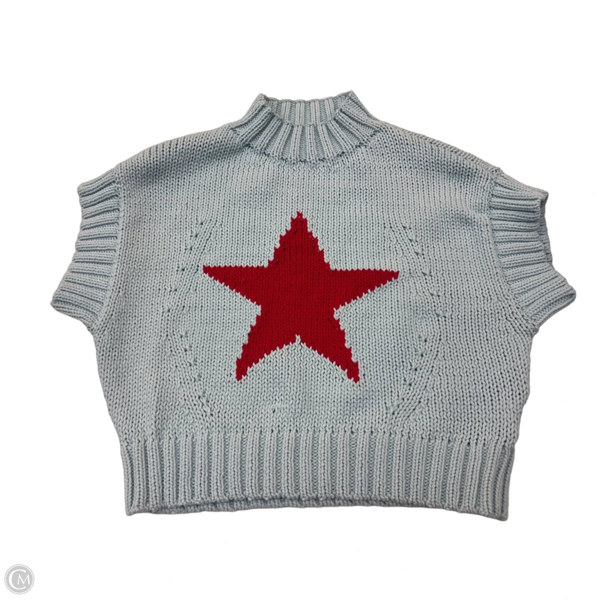 Vest Sweater By Maeve In Blue, Size: S