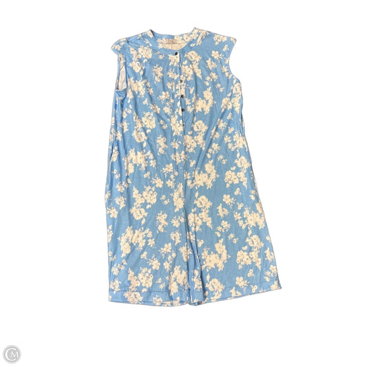 Jumpsuit By Clothes Mentor In Blue & White, Size: Xl
