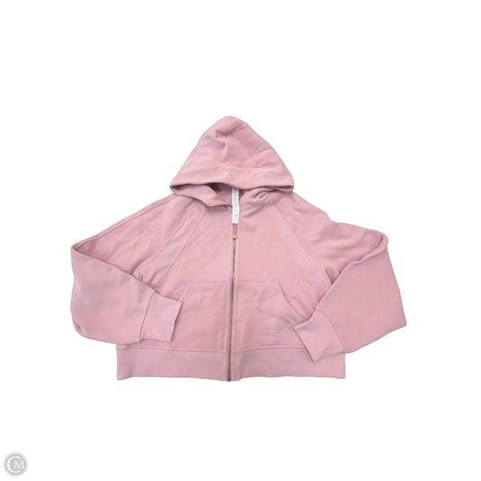 Sweatshirt Hoodie By Lululemon In Pink, Size: L
