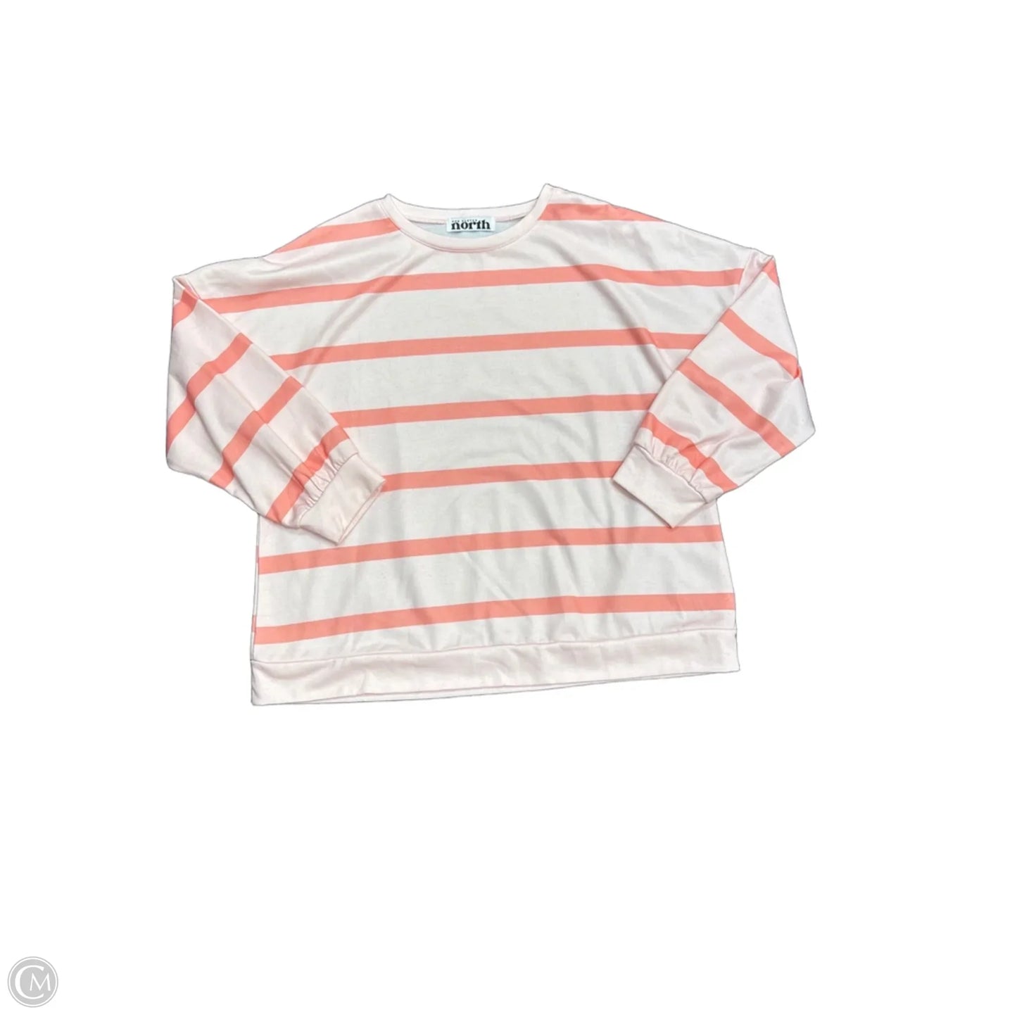 Sweatshirt Crewneck By Clothes Mentor In Striped Pattern, Size: L