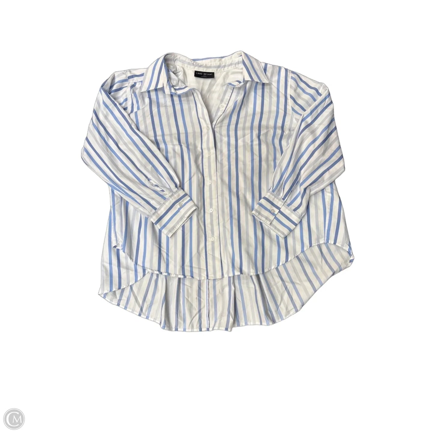 Top Long Sleeve By Lane Bryant In Striped Pattern, Size: 18