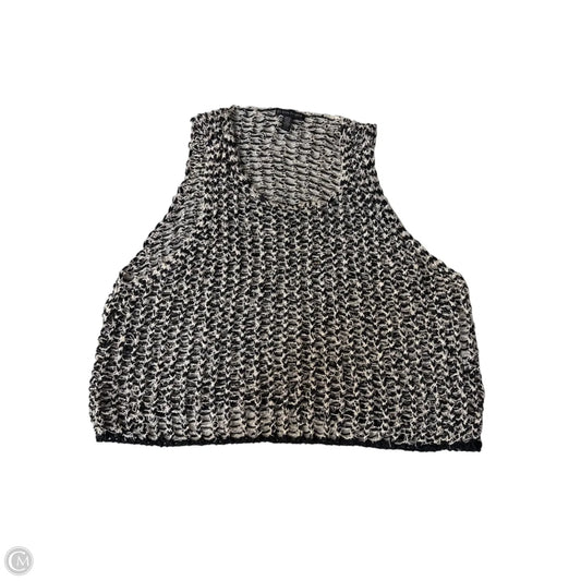 Top Short Sleeve By Eileen Fisher In Black & White