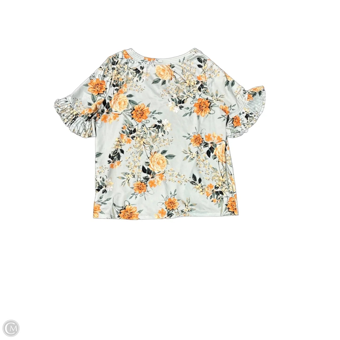 Top Short Sleeve By Emaline In Floral Print, Size: M
