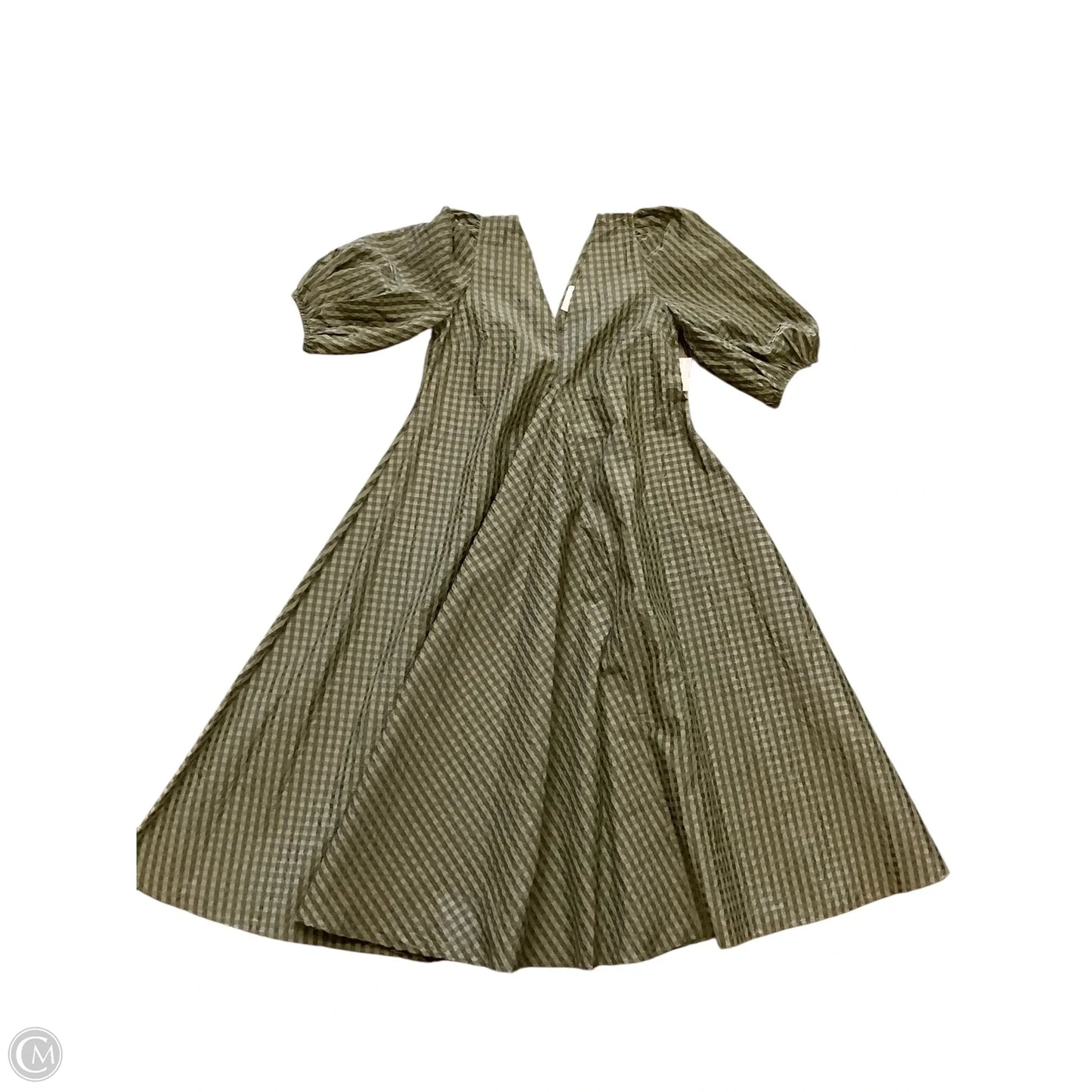 Dress Party Long By Ganni In Checkered Pattern, Size: 10