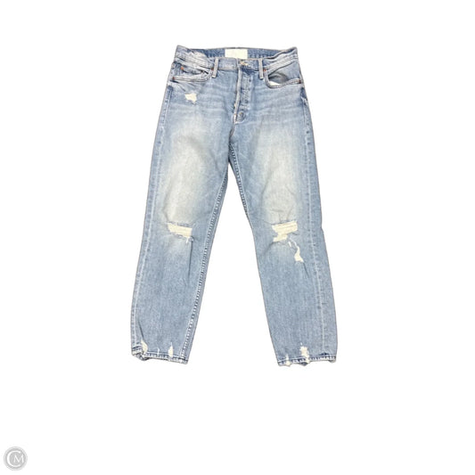 Jeans Boyfriend By Mother In Blue, Size: 4