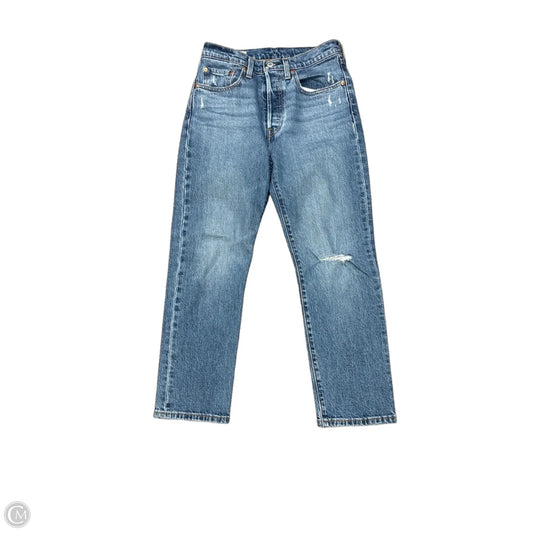 Jeans Boyfriend By Levis In Blue, Size: 26