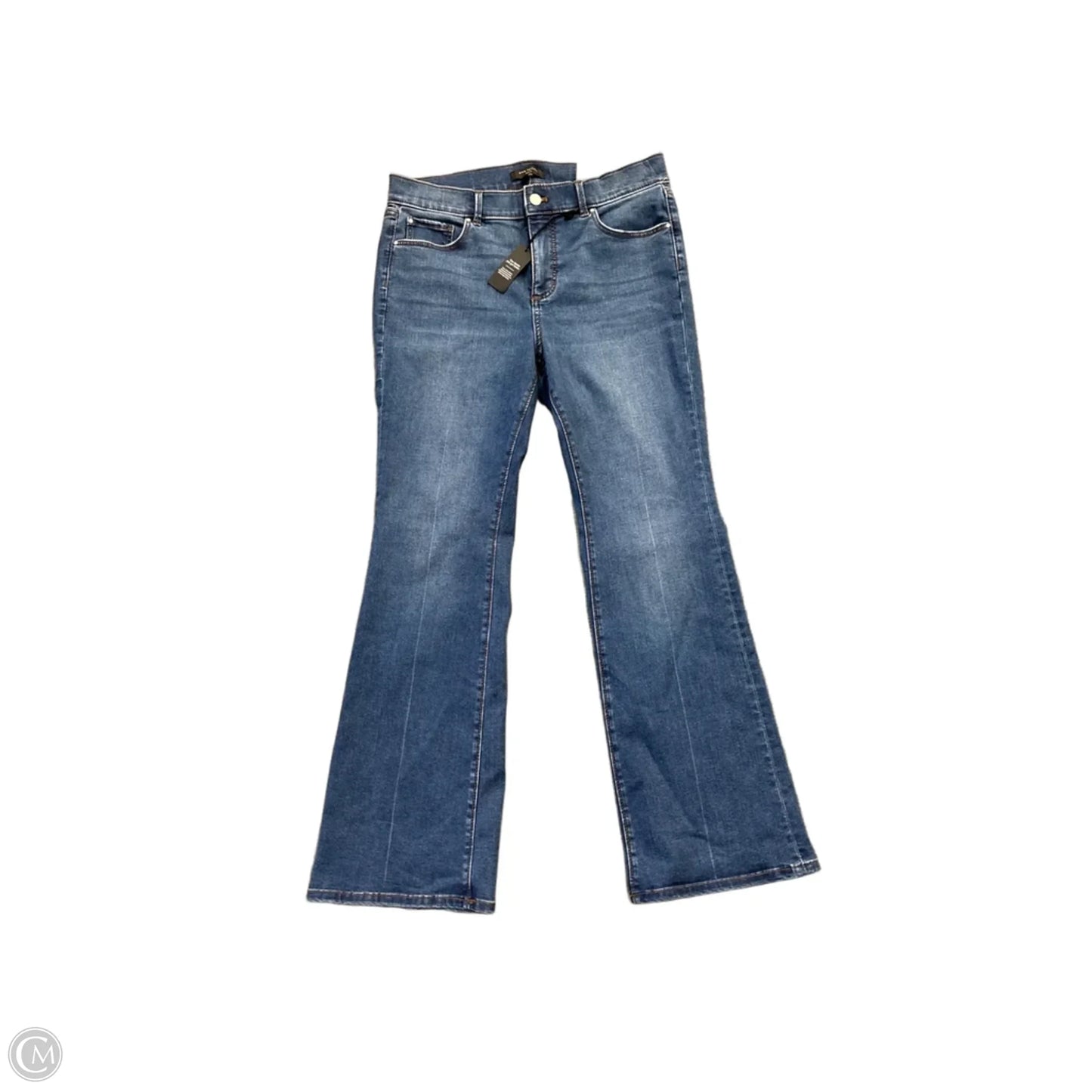 Jeans Flared By Ann Taylor In Blue Denim, Size: 10p