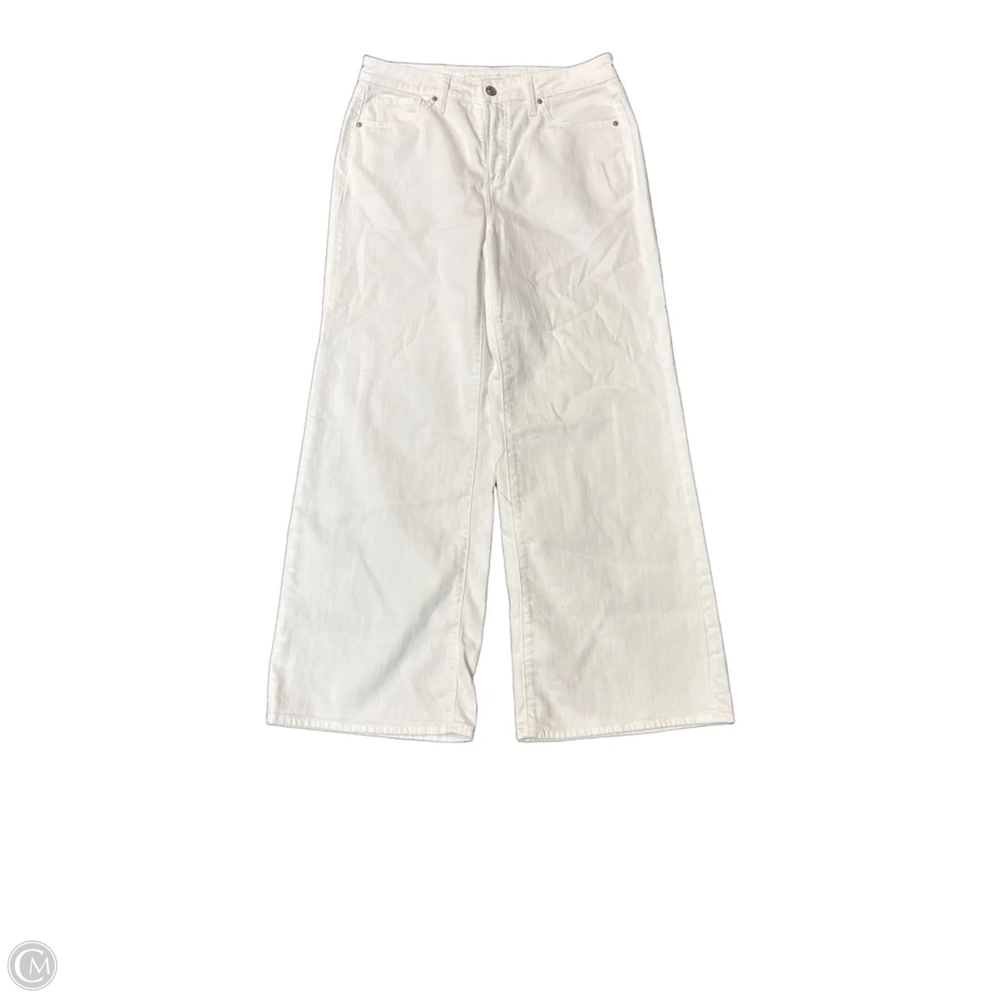 Jeans Wide Leg By Chicos In White, Size: 10