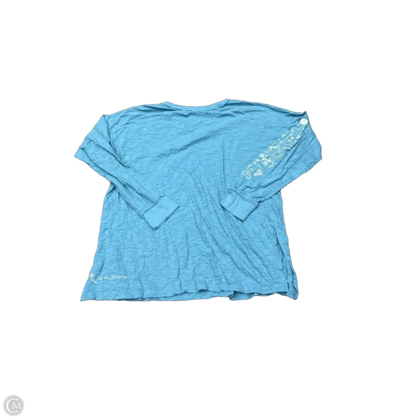 Top Long Sleeve By Natural Life In Blue, Size: M