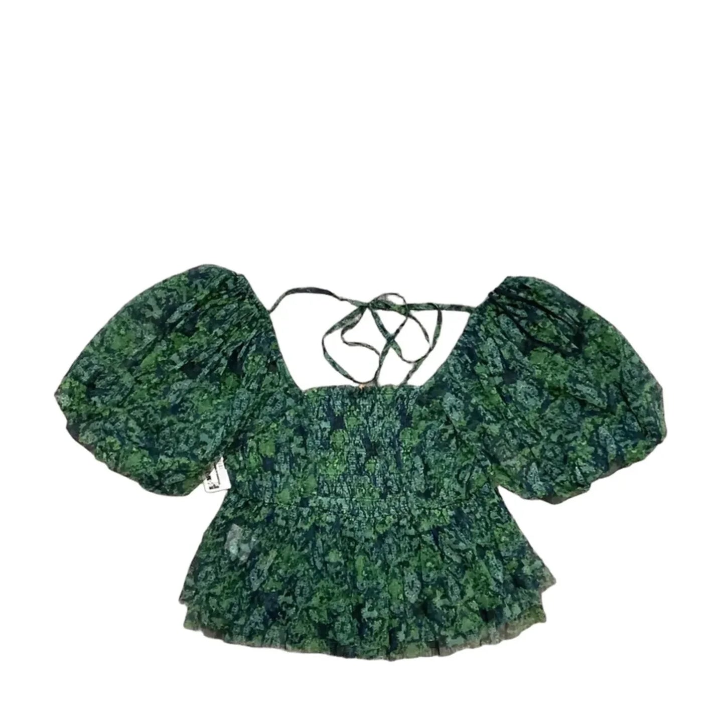 Top Long Sleeve By Free People In Green, Size: S