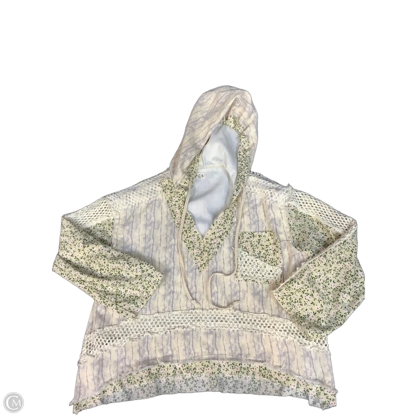 Top Long Sleeve By Pol In Cream, Size: S