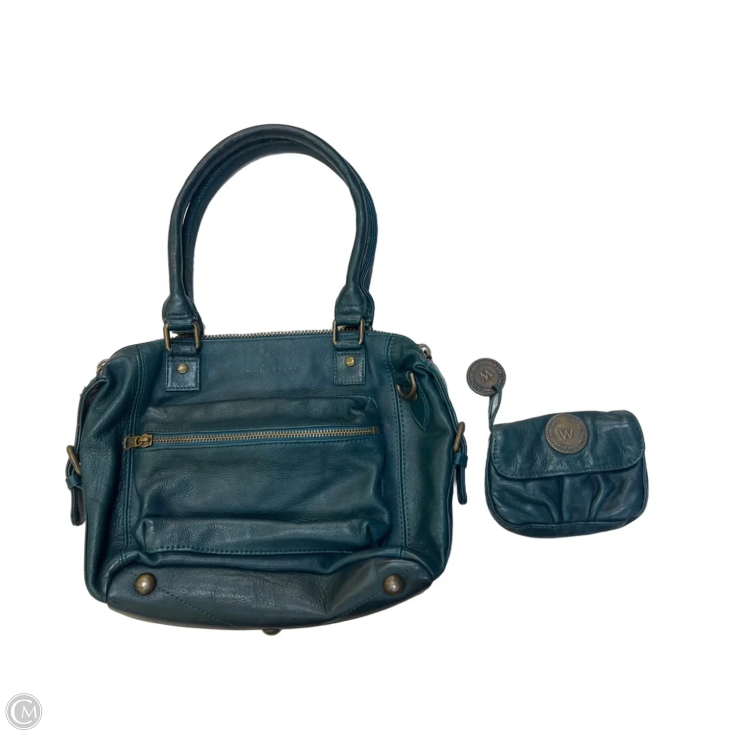 Handbag Leather By Cma, Size: Medium