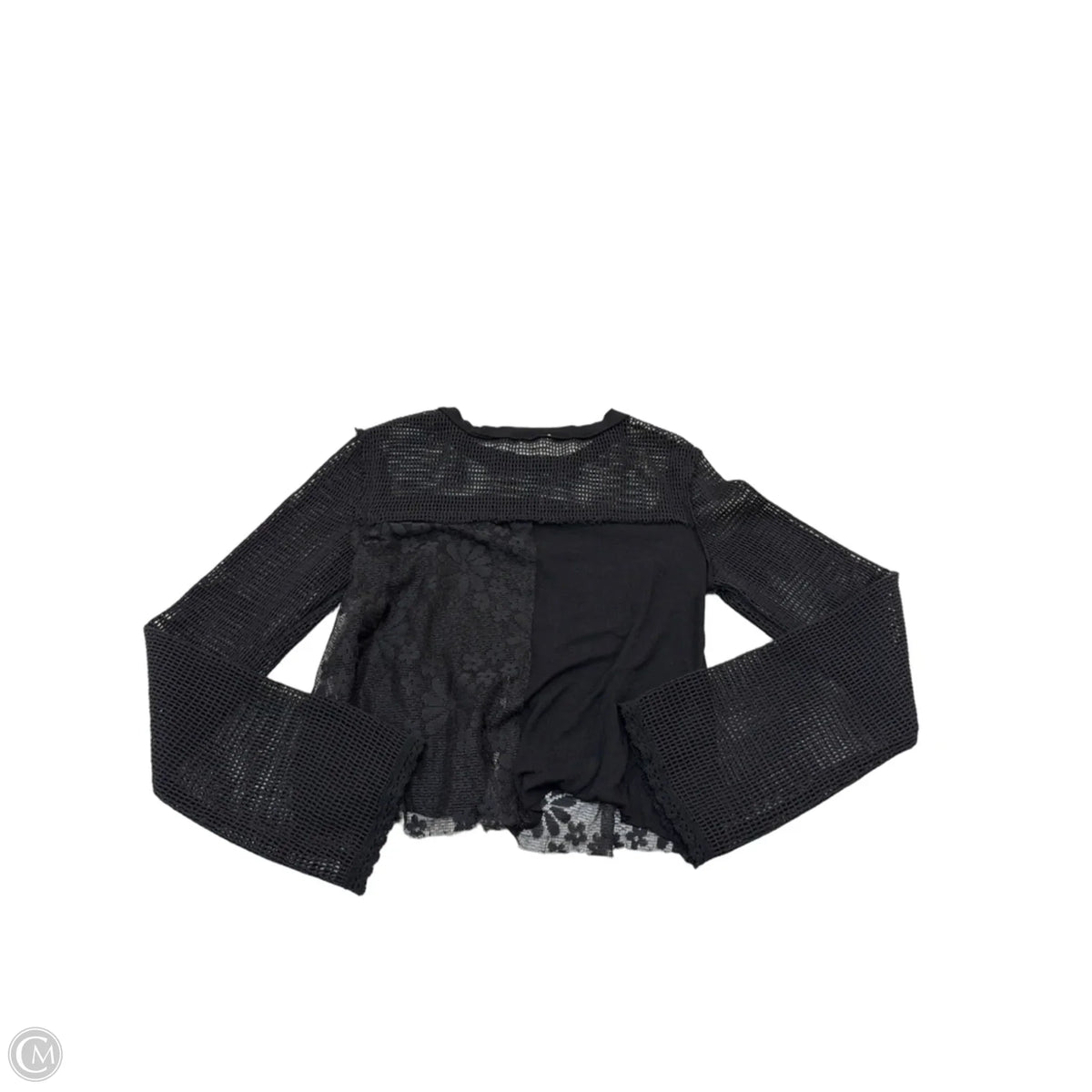 Top Long Sleeve By Pol In Black, Size: S