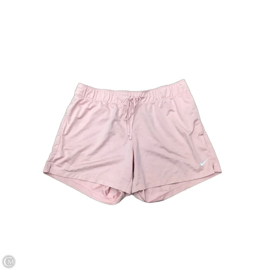 Athletic Shorts By Nike In Pink, Size: L