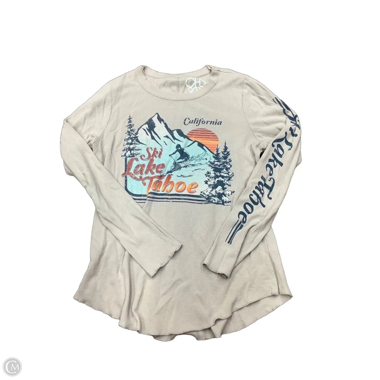 Top Long Sleeve By Clothes Mentor In Taupe, Size: L