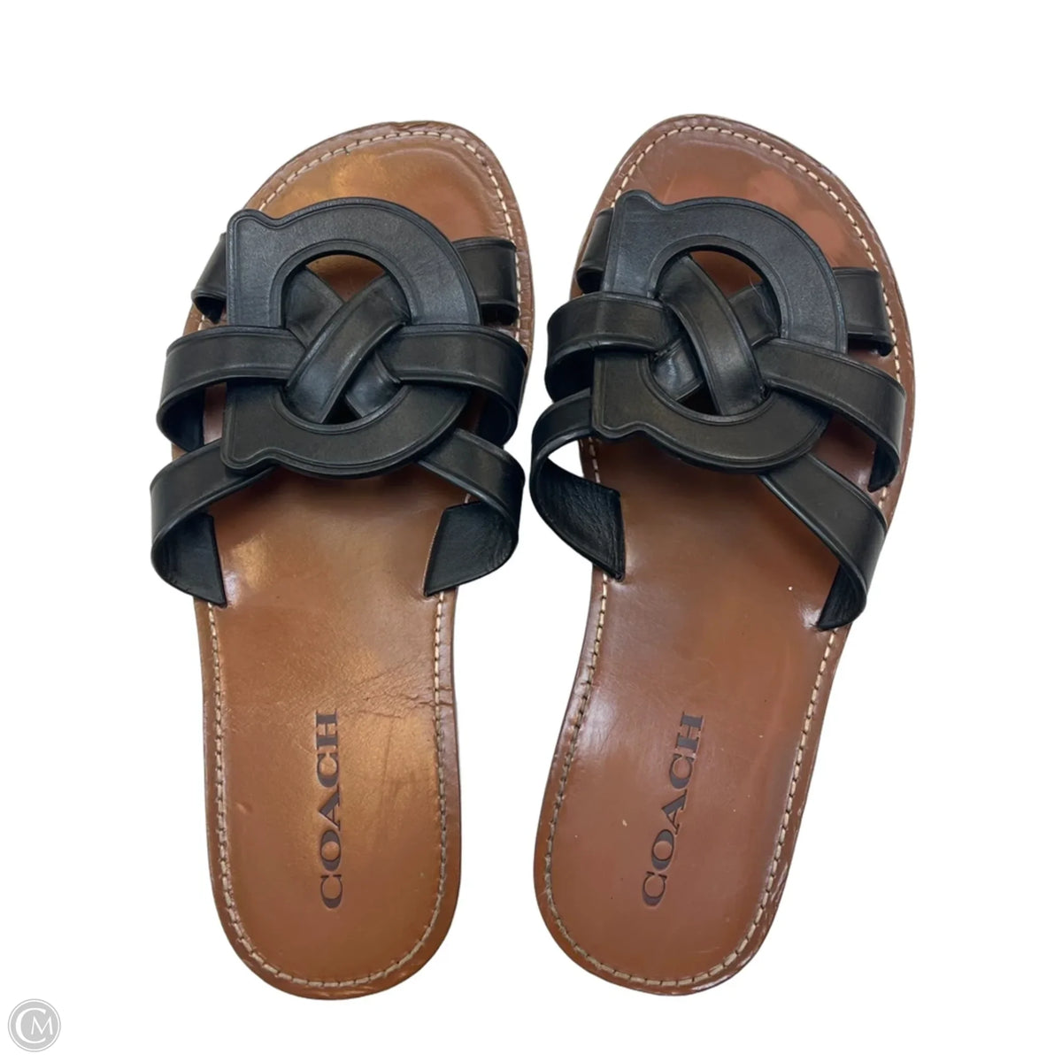 Sandals Designer By Coach In Black, Size: 9