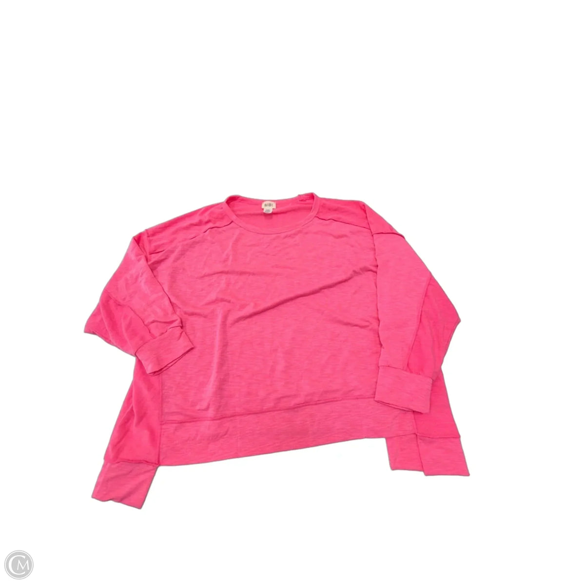 Top Long Sleeve By Bibi In Pink, Size: Xl