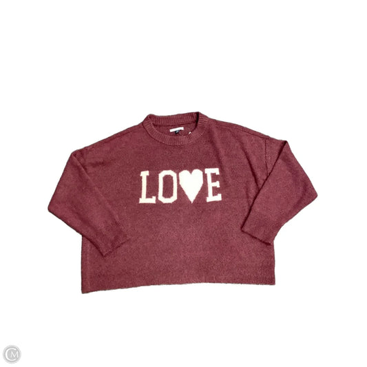Sweater By American Eagle In Purple, Size: Xl