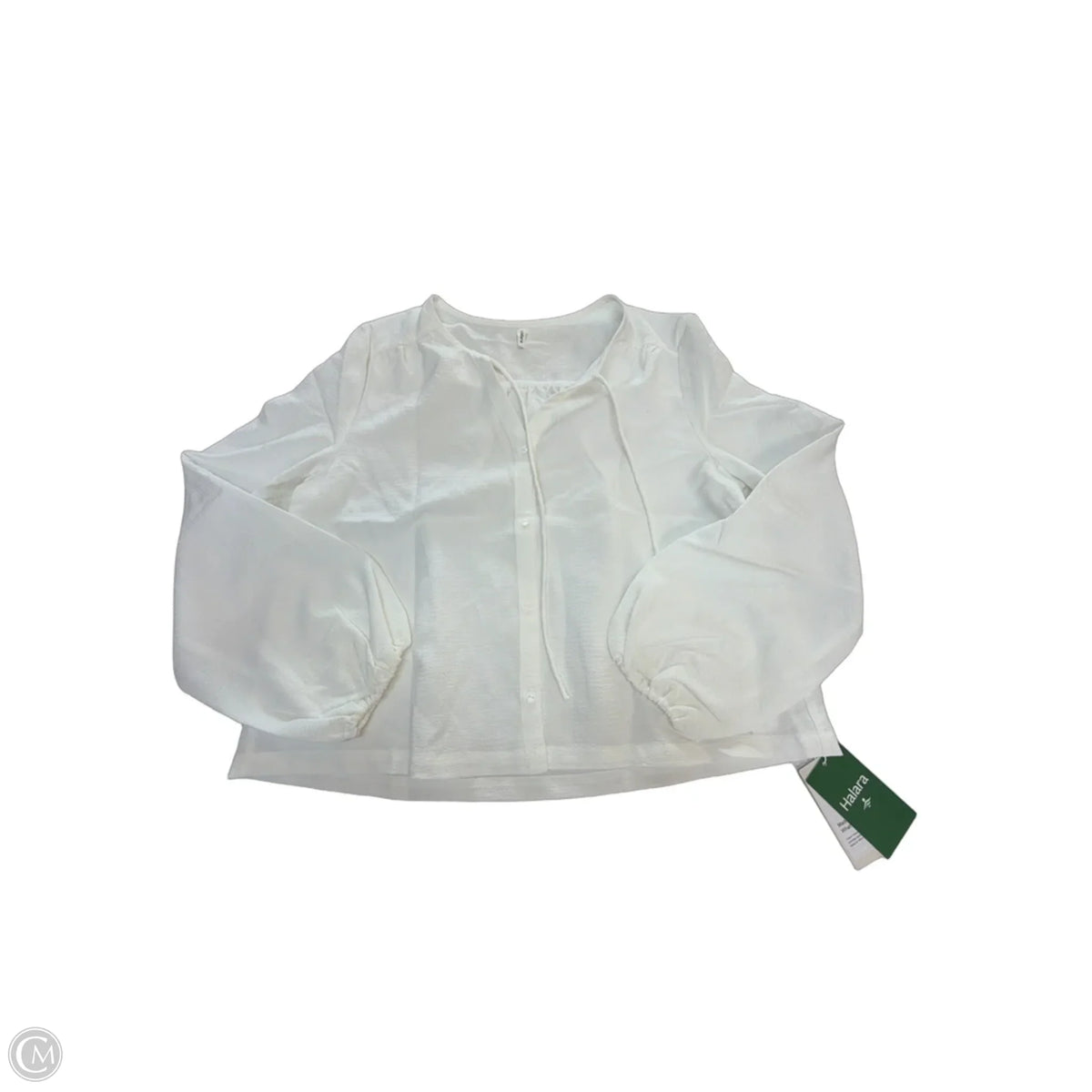 Top Long Sleeve By Halara In White, Size: S
