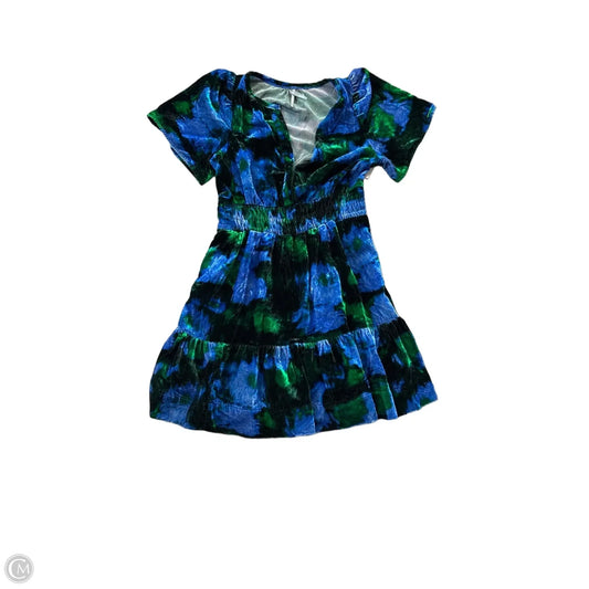 Dress Casual Short By Anthropologie In Blue & Green, Size: S