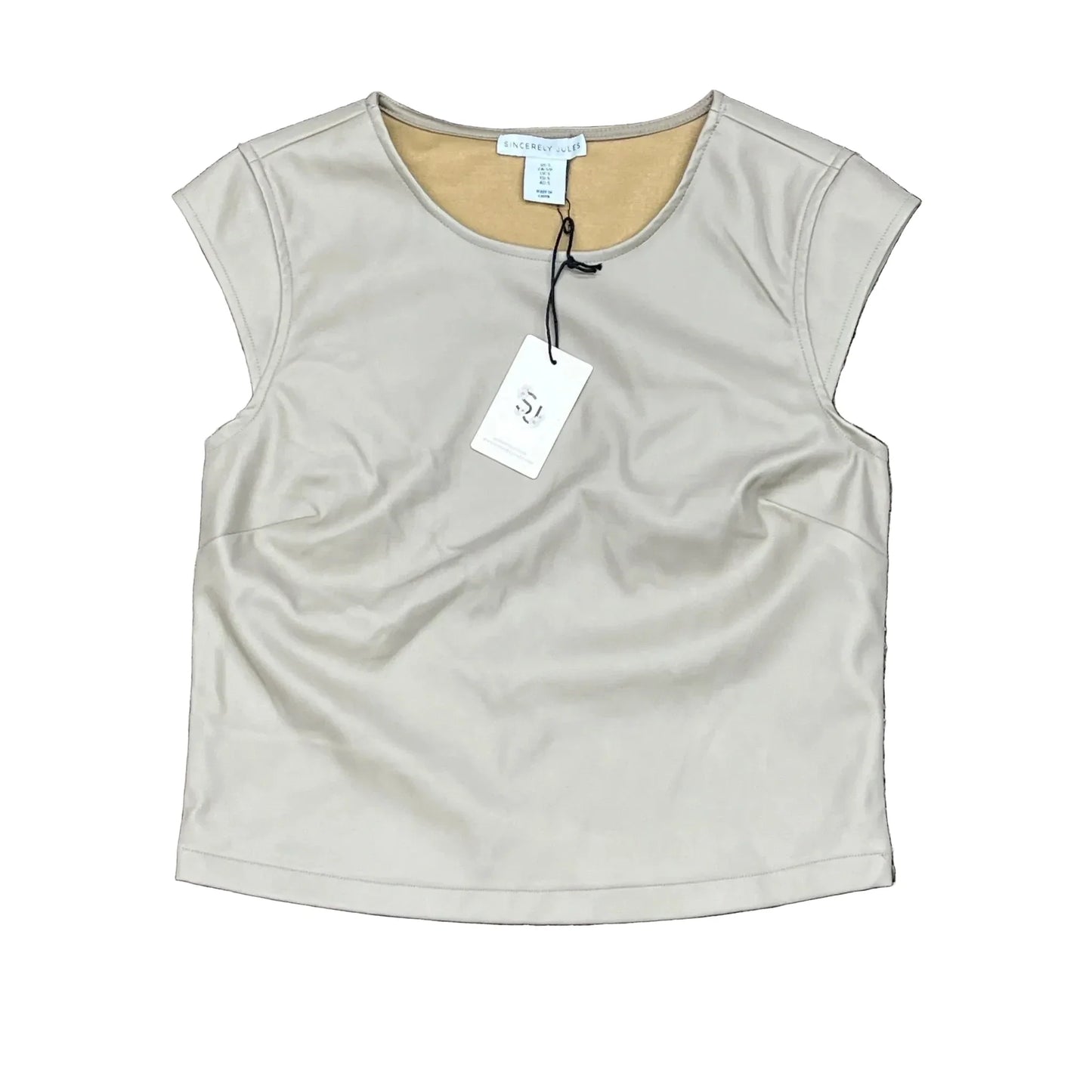 Top Sleeveless By Sincerely Jules In Beige, Size: S