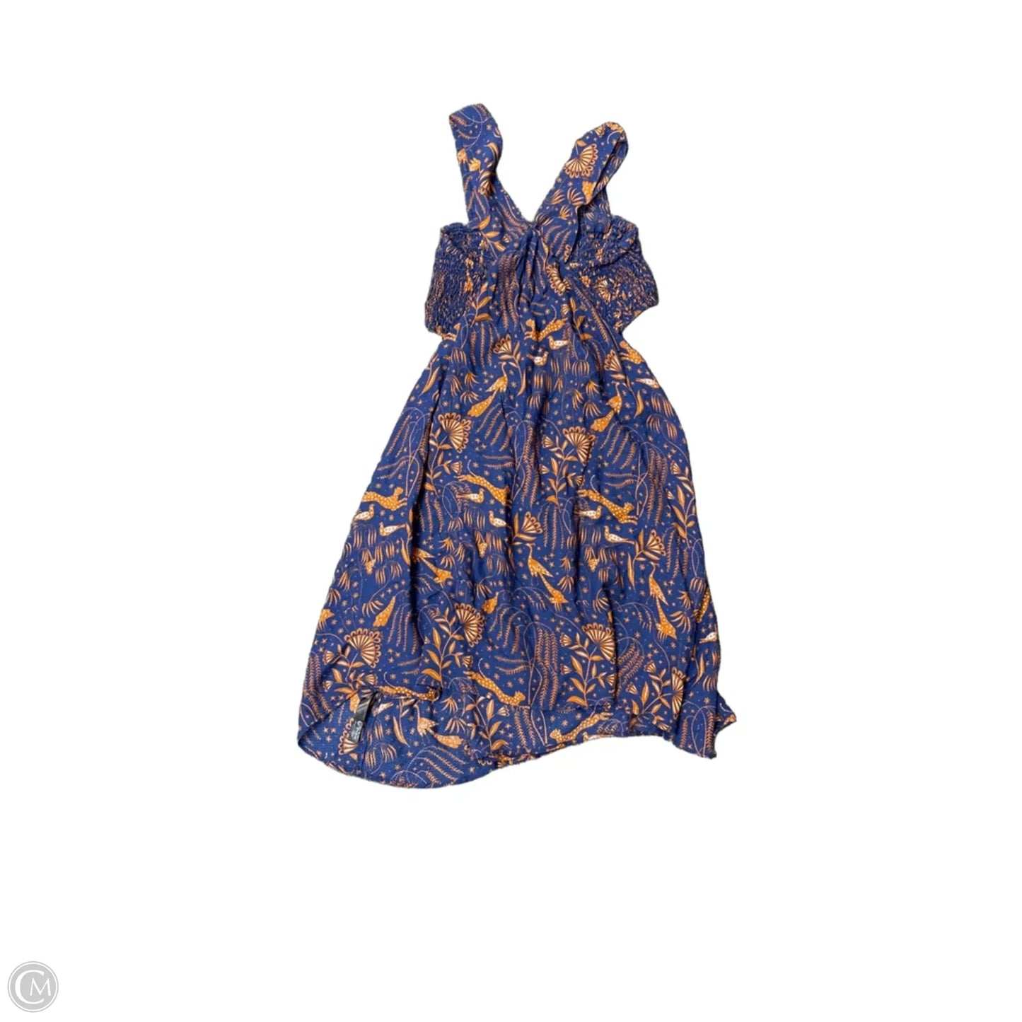 Dress Casual Short By Anthropologie In Blue & Orange, Size: S