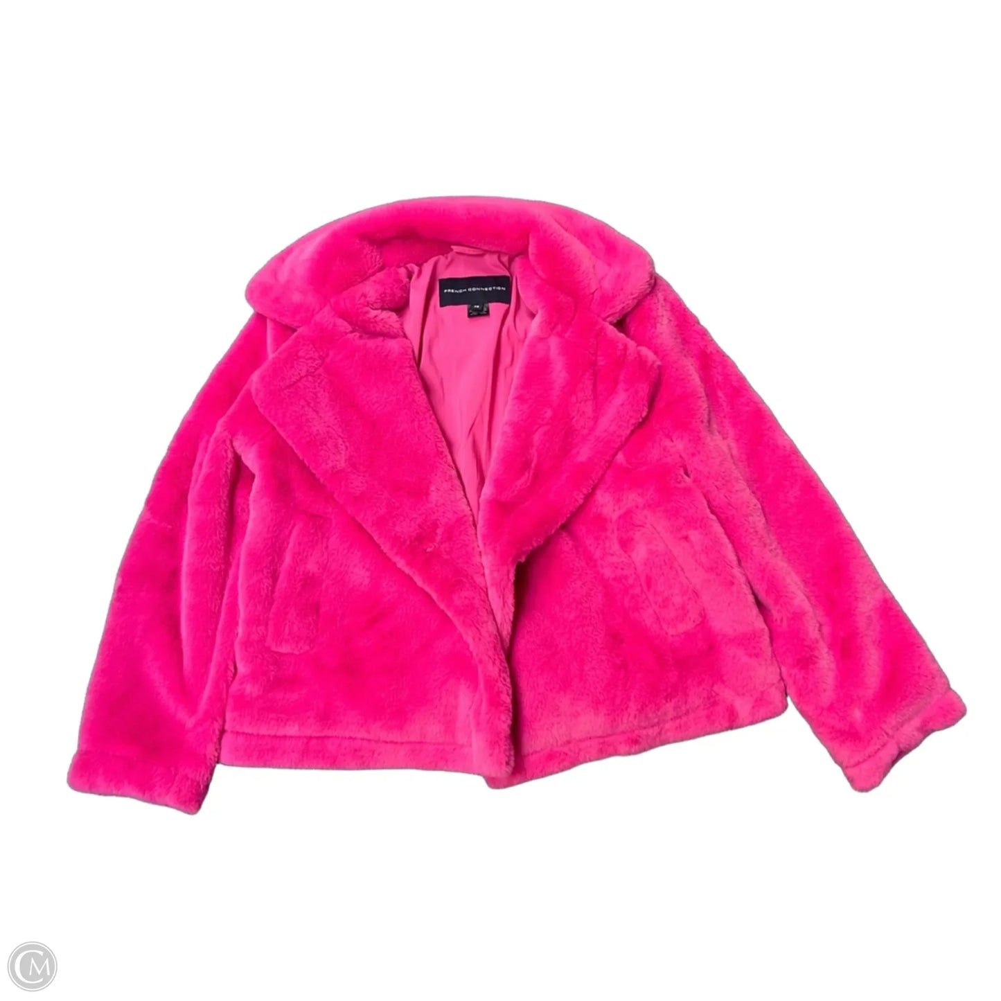 Jacket Faux Fur & Sherpa By French Connection In Pink, Size: Xs