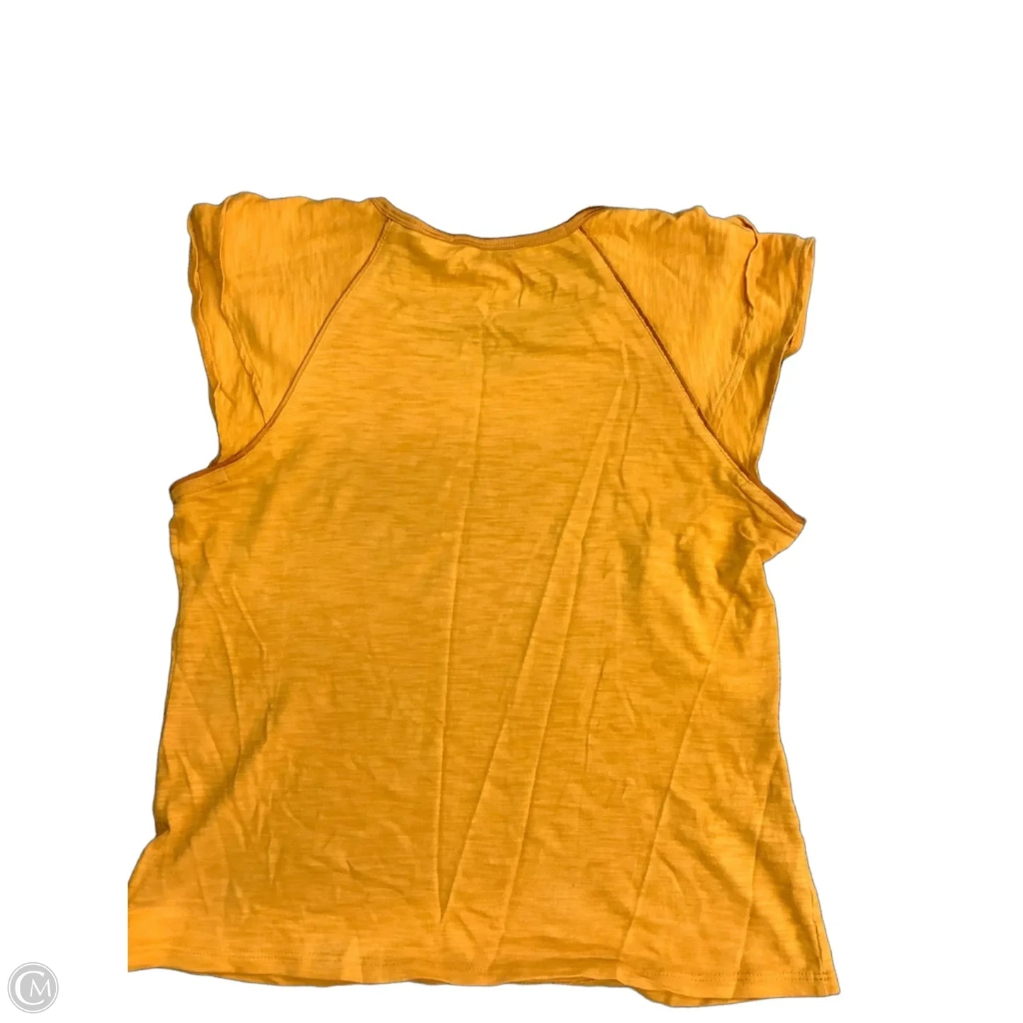 Top Short Sleeve By White House Black Market In Yellow, Size: S