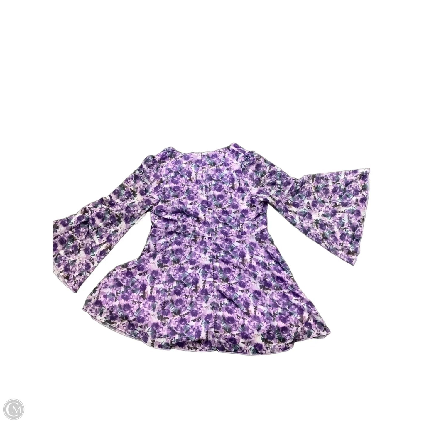 Dress Party Short By Clothes Mentor In Purple, Size: 2x