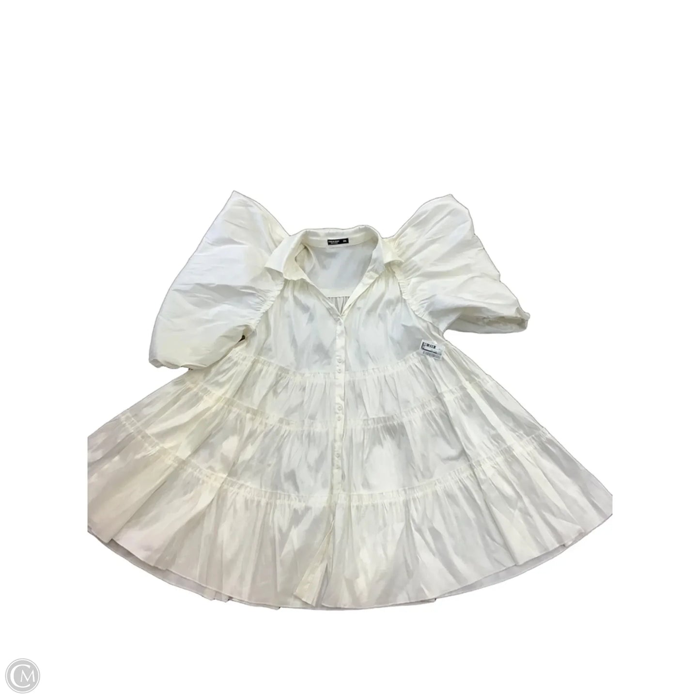 Dress Party Midi By Shein In White, Size: 3x