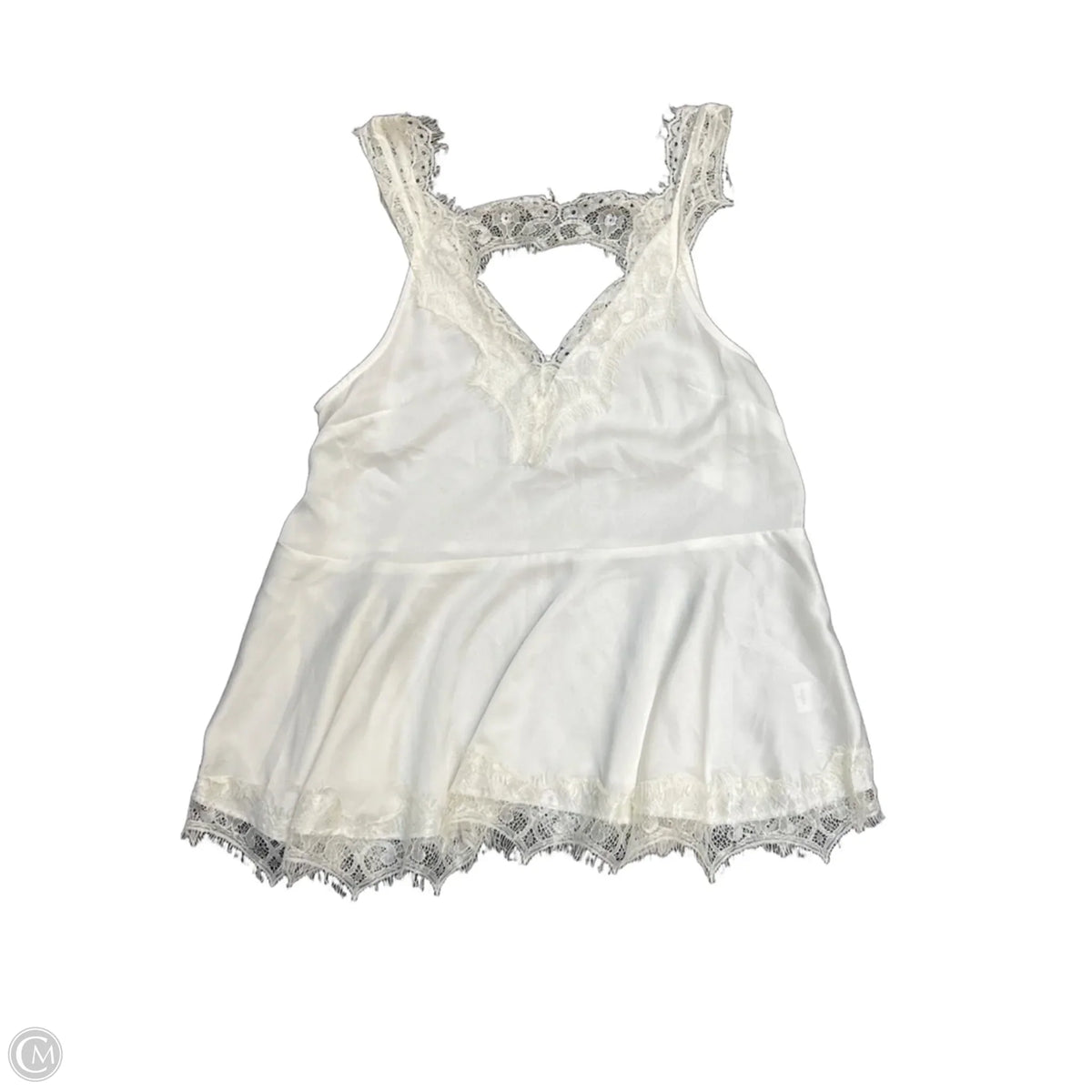 Top Sleeveless By Entro In White, Size: M
