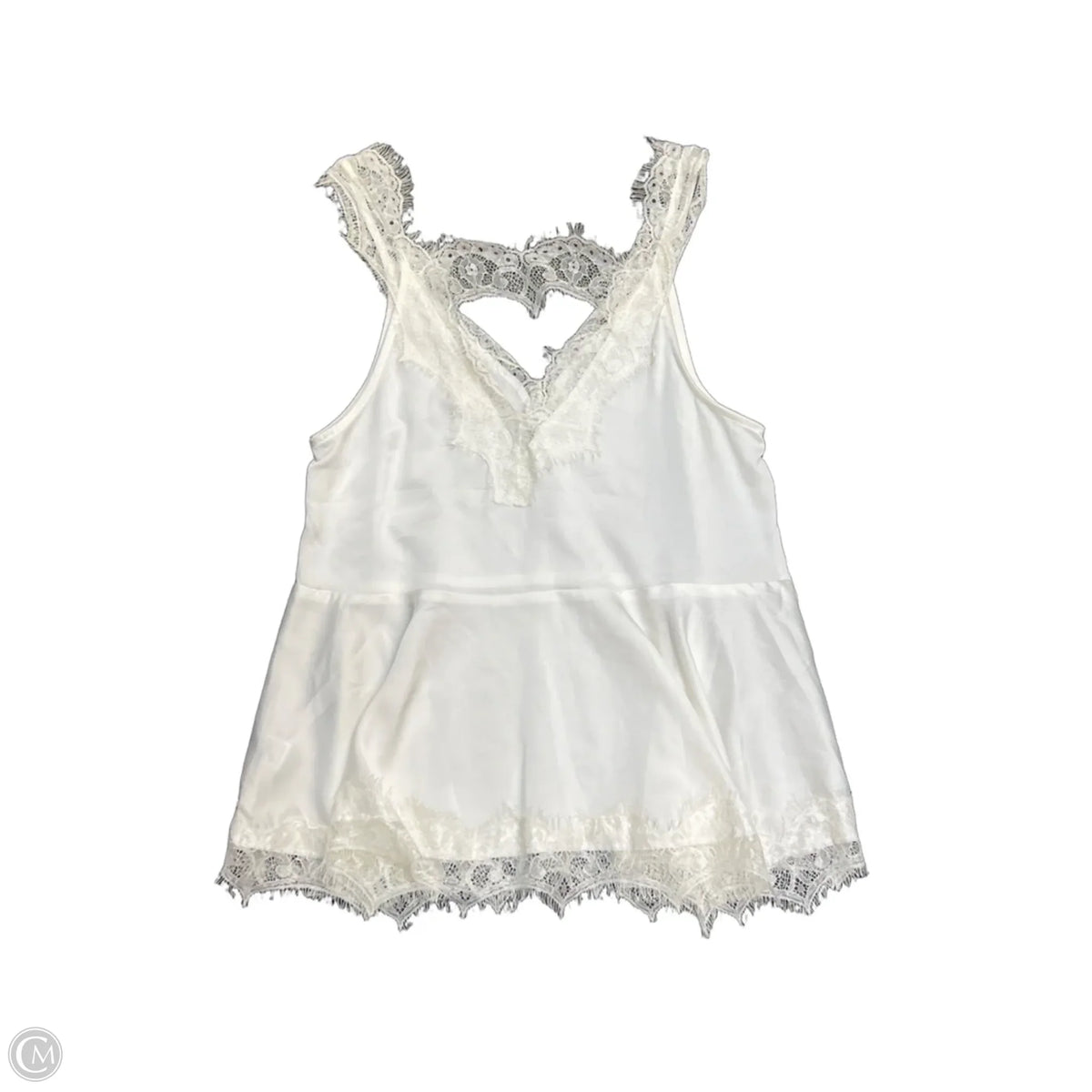 Top Sleeveless By Entro In White, Size: M