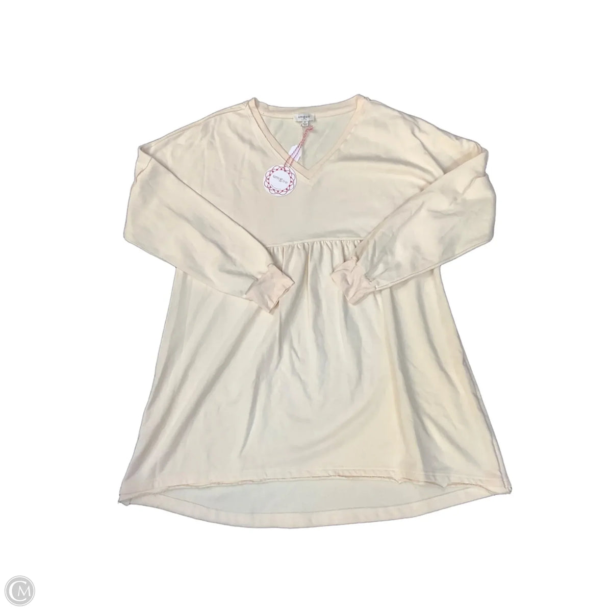 Top Short Sleeve By Umgee In Beige, Size: M