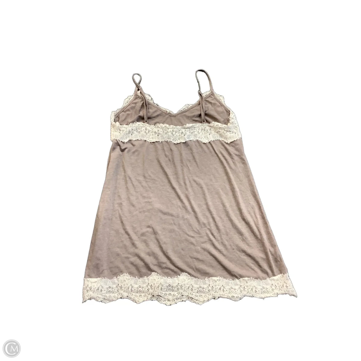 Top Sleeveless By Clothes Mentor In Tan, Size: L