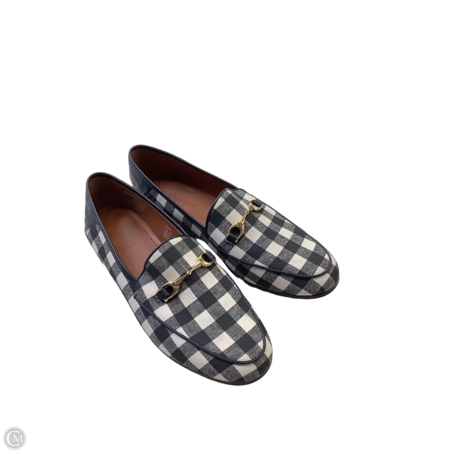 Shoes Designer By Coach In Plaid Pattern, Size: 7.5