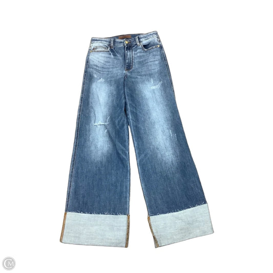 Jeans Straight By Judy Blue In Blue Denim, Size: 8
