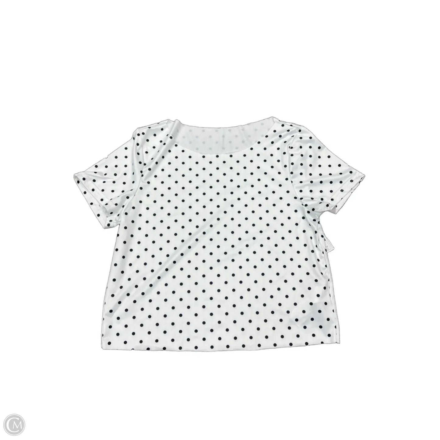 Top Short Sleeve By Shein In Black & White, Size: S